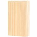 Waddell Mfg Co BTB-35-OAK 6 x 3.8 in. Oak Base Trim Block Corner Moulding 150367